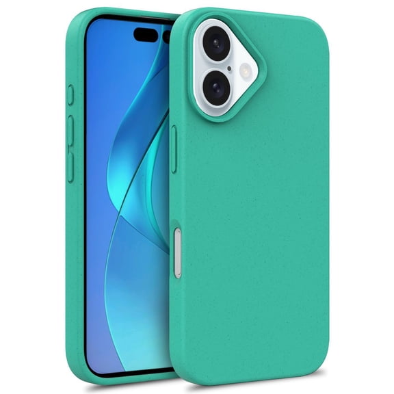 XIHAMA For IPhone 16 Case, Natural Wheat Straw Protective Cover Frosted Shell [Camera Protection] [Soft Anti-Scratch Microfiber Lining] Shockproof Phone Case for iPhone 16/Pro/Plus/ProMax