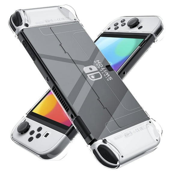 XIHAMA [Improved Version] Dockable Case for Nintendo Switch OLED 2021, Protective Case Cover for Switch OLED and Joy Con Controller - Strong and Durable, Not Easy to Fall Off