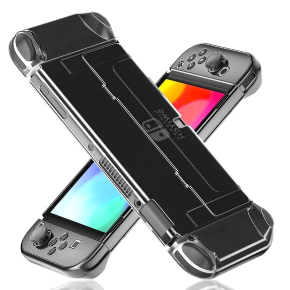 XIHAMA [Improved Version] Dockable Case for Nintendo Switch OLED 2021, Protective Case Cover for Switch OLED and Joy Con Controller - Strong and Durable, Not Easy to Fall Off