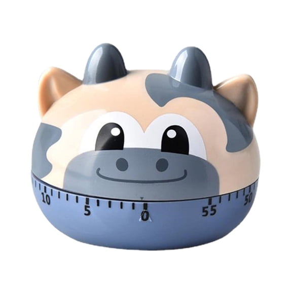 XIHAMA Kitchen Timer - 1 piece, Cartoon Animal Shape, 60 min, Battery-Free, for Work or Study - Multicolor