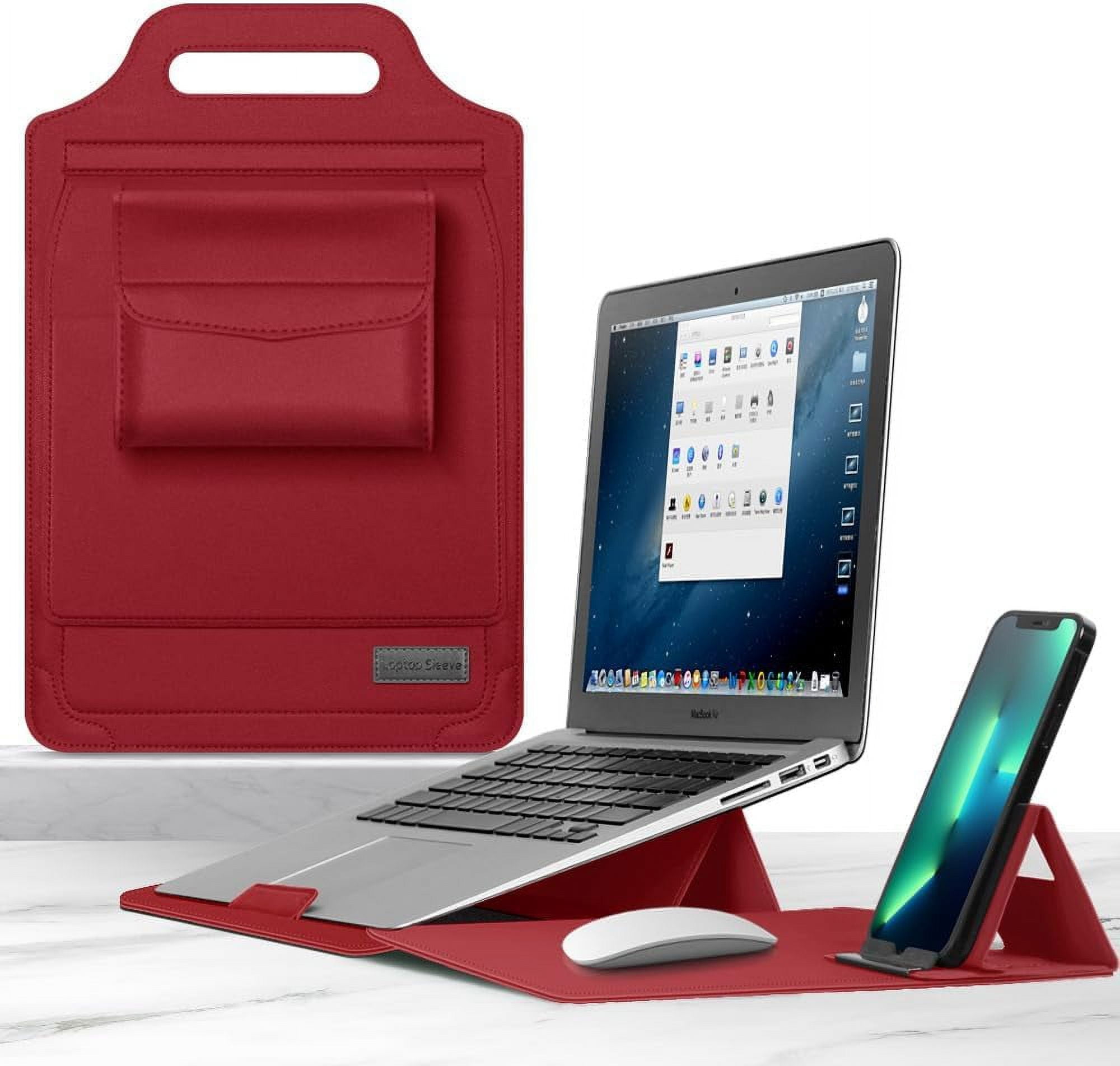 XIHAMA Laptop Case, 12 / 13 / 15.6 Inches, Compatible with Many Models, Sleeve Case, Foldable, Stand Function, Storage Pouch, Lightweight, Thin, Scratch-Resistant, Shockproof, Handbag