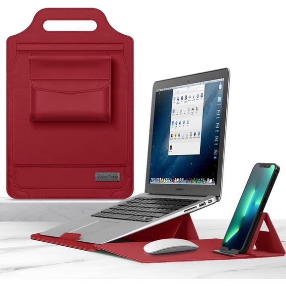 XIHAMA Laptop Case, 12 / 13 / 15.6 Inches, Compatible with Many Models, Sleeve Case, Foldable, Stand Function, Storage Pouch, Lightweight, Thin, Scratch-Resistant, Shockproof, Handbag