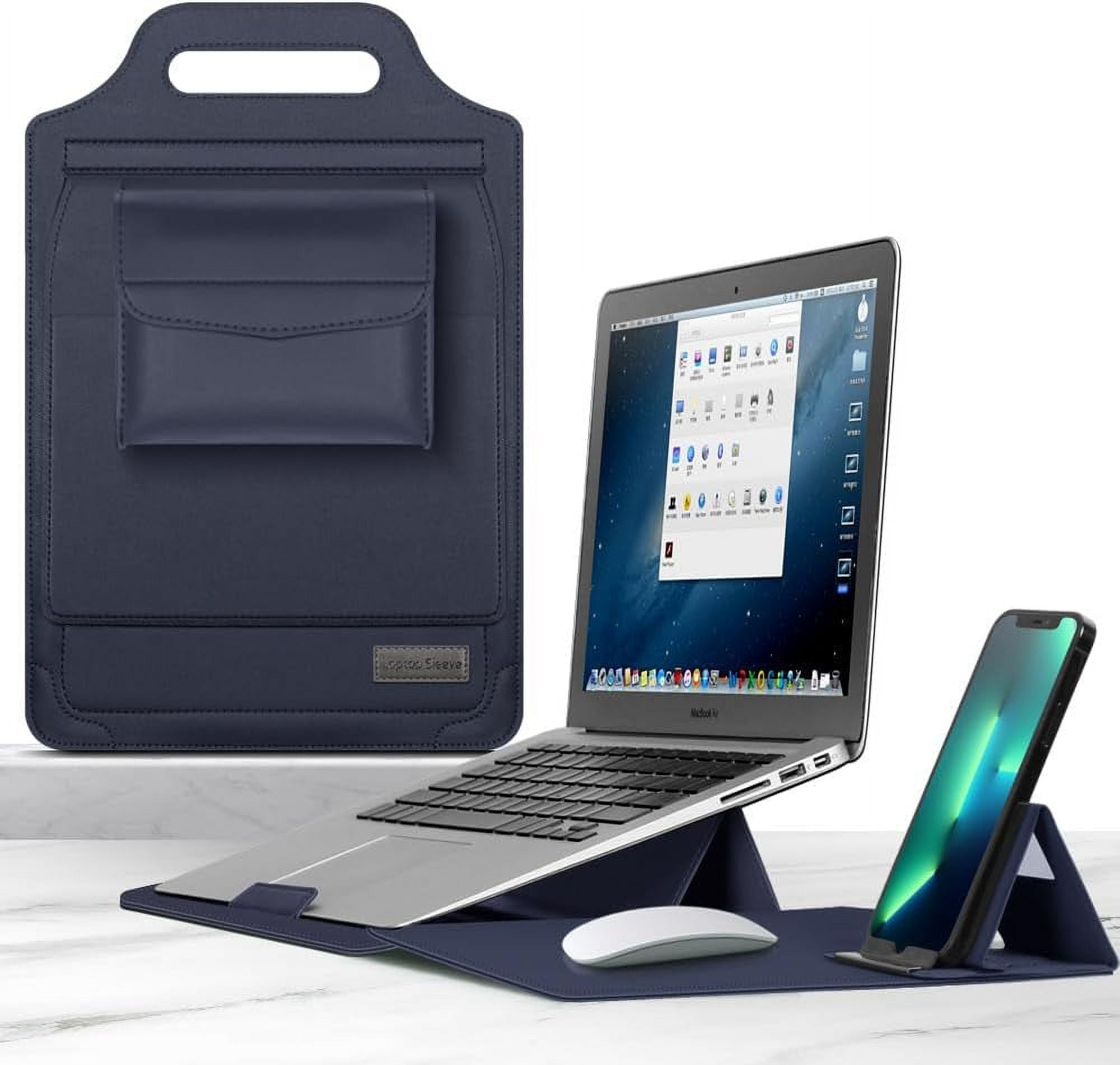 XIHAMA Laptop Case, 12 / 13 / 15.6 Inches, Compatible with Many Models, Sleeve Case, Foldable, Stand Function, Storage Pouch, Lightweight, Thin, Scratch-Resistant, Shockproof, Handbag