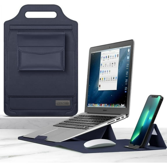 XIHAMA Laptop Case, 12 / 13 / 15.6 Inches, Compatible with Many Models, Sleeve Case, Foldable, Stand Function, Storage Pouch, Lightweight, Thin, Scratch-Resistant, Shockproof, Handbag