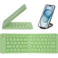 thumbnail image 1 of XIHAMA Mini Foldable Bluetooth Keyboard - Portable Wireless Full Size Keyboard (Sync Up to 3 Devices), Ultra-Slim Aluminum Travel Folding Keyboard for iPhone iPad Mac Android Windows iOS, 1 of 7