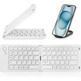 thumbnail image 1 of XIHAMA Mini Foldable Bluetooth Keyboard - Portable Wireless Full Size Keyboard (Sync Up to 3 Devices), Ultra-Slim Aluminum Travel Folding Keyboard for iPhone iPad Mac Android Windows iOS, 1 of 8