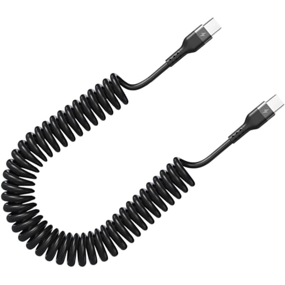 XIHAMA Mobile Phone Charging Cables, Compatible with ipohe17/16/15 and Android, 120W Super Fast Charging, Retractable Car Charging Cable, Spring Coil Technology