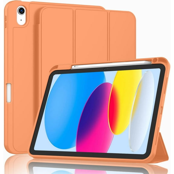 XIHAMA New iPad 10th Generation Case 10.9 Inch 2022 with Pencil Holder, Smart iPad Case with Soft TPU Back [Support Auto Wake/Sleep]