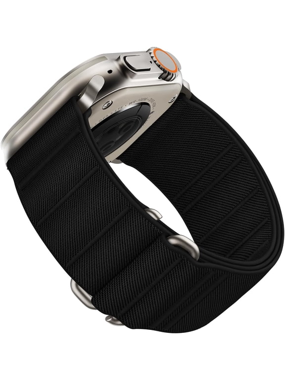 Nylon Sport Loop Watch Band, Stretchy Strap Compatible with Apple Watch Ultra 49/46/45/44/42/41/40/38mm, iWatch Series 1-11, SE 1-3, Ultra 1-3