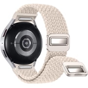 XIHAMA One Click No Gap Magnetic Braided Bands Compatible with Samsung Galaxy Watch 7 6 4 5 FE Band 40mm 44mm/Watch 6 4 Classic 47mm 43mm 42mm 46mm/Watch 5 Pro 45mm, 20mm Elastic Nylon Sport Strap Men
