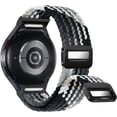 thumbnail image 1 of XIHAMA One Click No Gap Magnetic Braided Bands Compatible with Samsung Galaxy Watch 7 6 4 5 FE Band 40mm 44mm/Watch 6 4 Classic 47mm 43mm 42mm 46mm/Watch 5 Pro 45mm, 20mm Elastic Nylon Sport Strap Men, 1 of 7