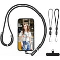thumbnail image 1 of XIHAMA Phone Lanyard, 2 Pack Adjustable Cell Phone Lanyard Crossbody Neck Strap & 2 Pack Phone Wrist Strap with Tether Tabs Compatible for iPhone Android Smartphones, 1 of 8