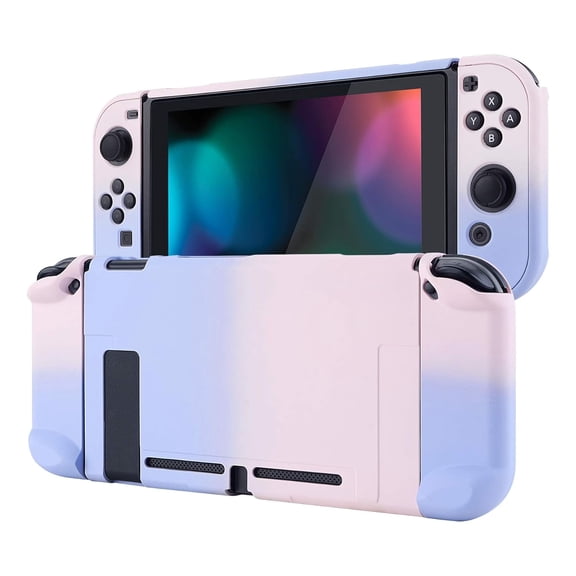 XIHAMA PlayVital Back Cover for Nintendo Switch Console, Handheld Controller Separable Protector Hard Shell for NS Joycon, Customized Dockable Protective Case for Nintendo Switch