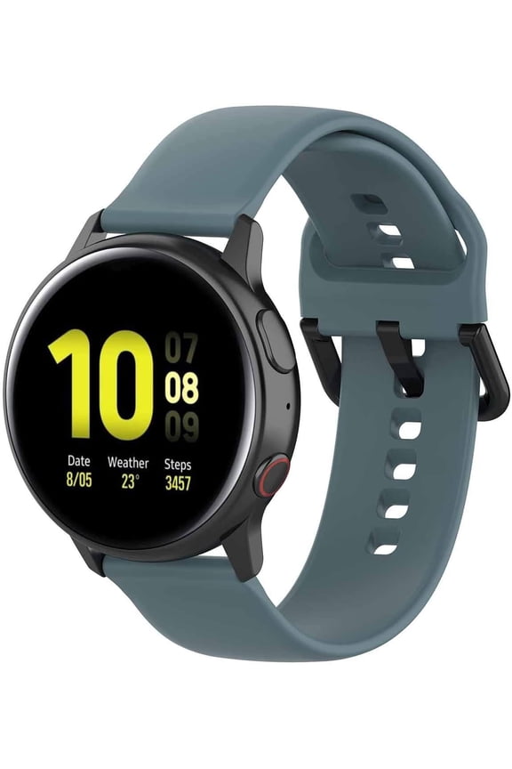 Replacement Band For Samsung Galaxy Watch Active 2 Silicone 3 Section Band Replacement Strap Shockproof Sweatproof Watch 20mm Replacement Strap