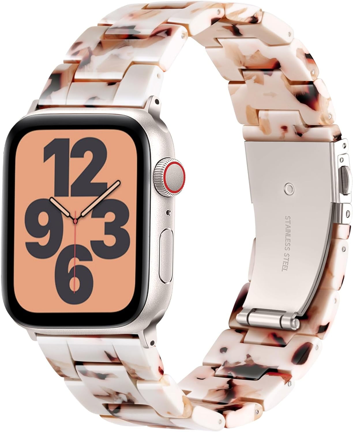 XIHAMA Resin Band Compatible with Apple Watch Bands 40mm 38mm 41mm