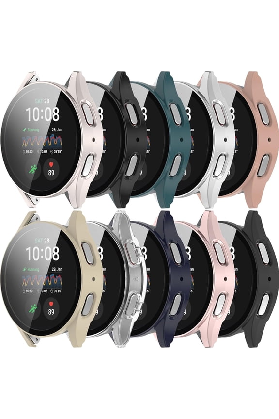 For Samsung Galaxy Watch 7 40mm 44mm Case with Built-in Screen Protector Hard PC Rugged Anti-collision Protective Face Shield for Galaxy Watch 7