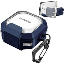 XIHAMA Security Lock Transparent Case for Samsung Galaxy Buds FE/Galaxy Buds 2 Pro/Galaxy Buds Pro/Galaxy Buds Live, TPU Hard Case Galaxy Buds Live Accessory with Keychain