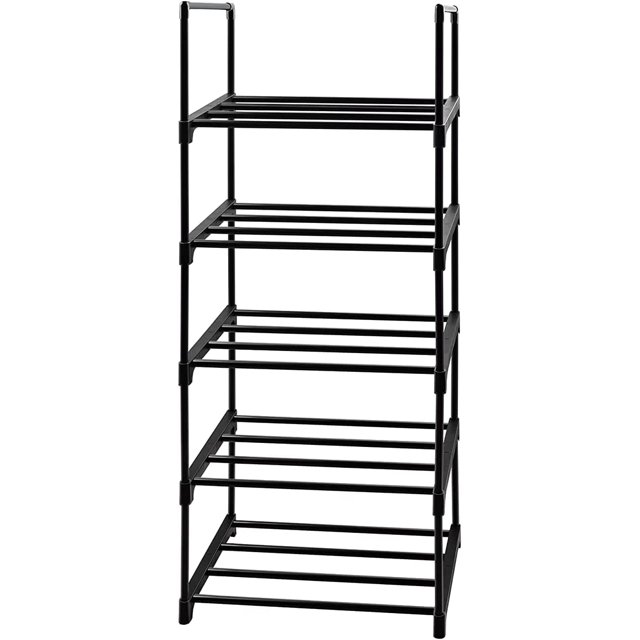 XIHAMA Shoe Rack 5 Tier Tall Shoe Storage Organizer, 5 Tier Metal