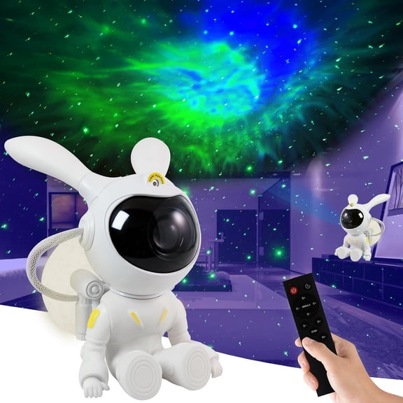 XIHAMA Star Projector Galaxy Night Light with Moon, Astronaut Light Projector with Timer and Remote, Colorful Nebula Star Projector for Ceiling Bedroom, LED Night Light for Kids/Adults, Room Decor
