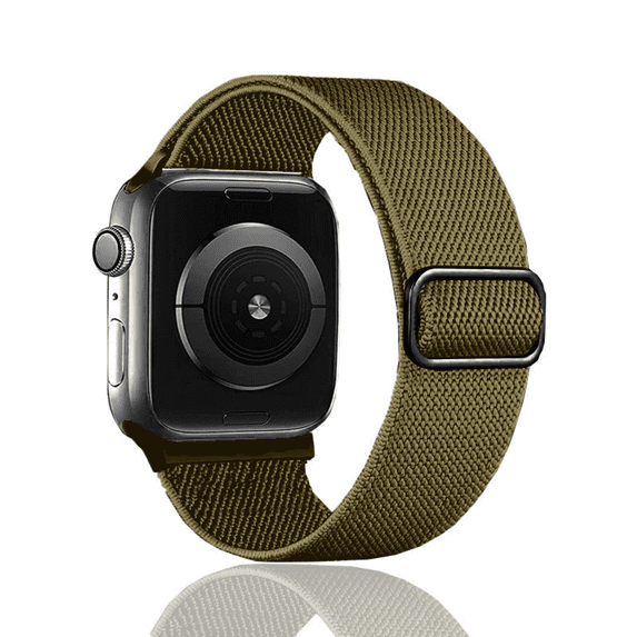 XIHAMA Stretchy Loop Bands Compatible with Apple Watch Band 45mm 44mm 42mm 38mm 40mm 41mm Women Men, Adjust Sport Elastic Nylon Replacement Wristband for iWatch Series 7 6 5 4 3 2 1, Green