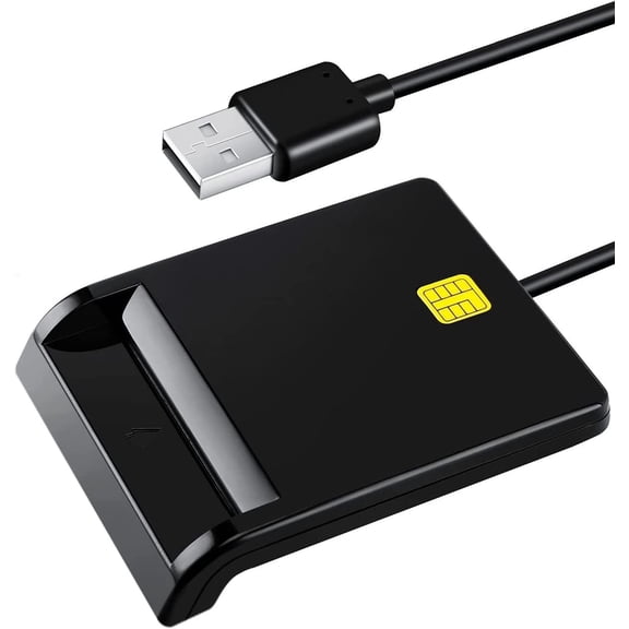 XIHAMA USB Memory Card Reader with Accessories for Smart Chip Cards