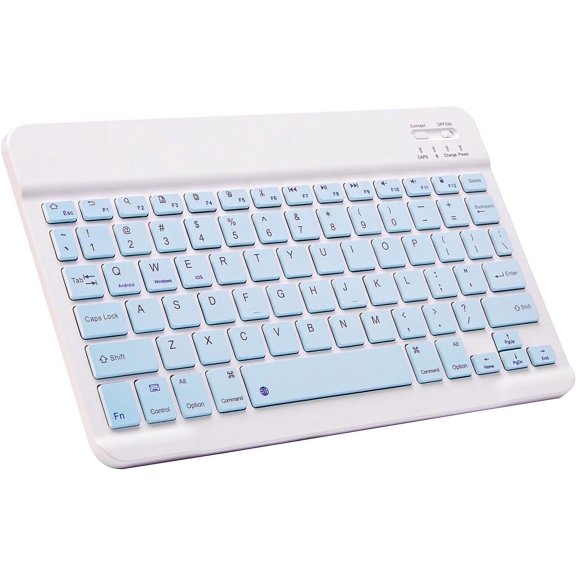 XIHAMA Ultra Slim Bluetooth Keyboard Portable Mini Wireless Keyboard Rechargeable for Apple iPad iPhone Samsung Tablet Cell Phone Smartphone iOS Android Windows