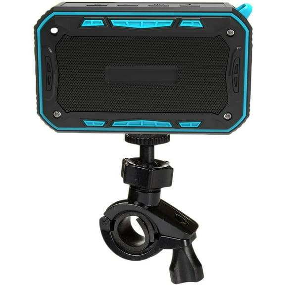 XIHAMA-Waterproof Bluetooth Speaker,Outdoor Speaker with Bicycle Holder, Louder Volume 6W+,Hands Free/FM Mode/AUX Input/TF Card, 2000Mah Emergency Charging Perfect for Beach Shower Outdoor(Blue)