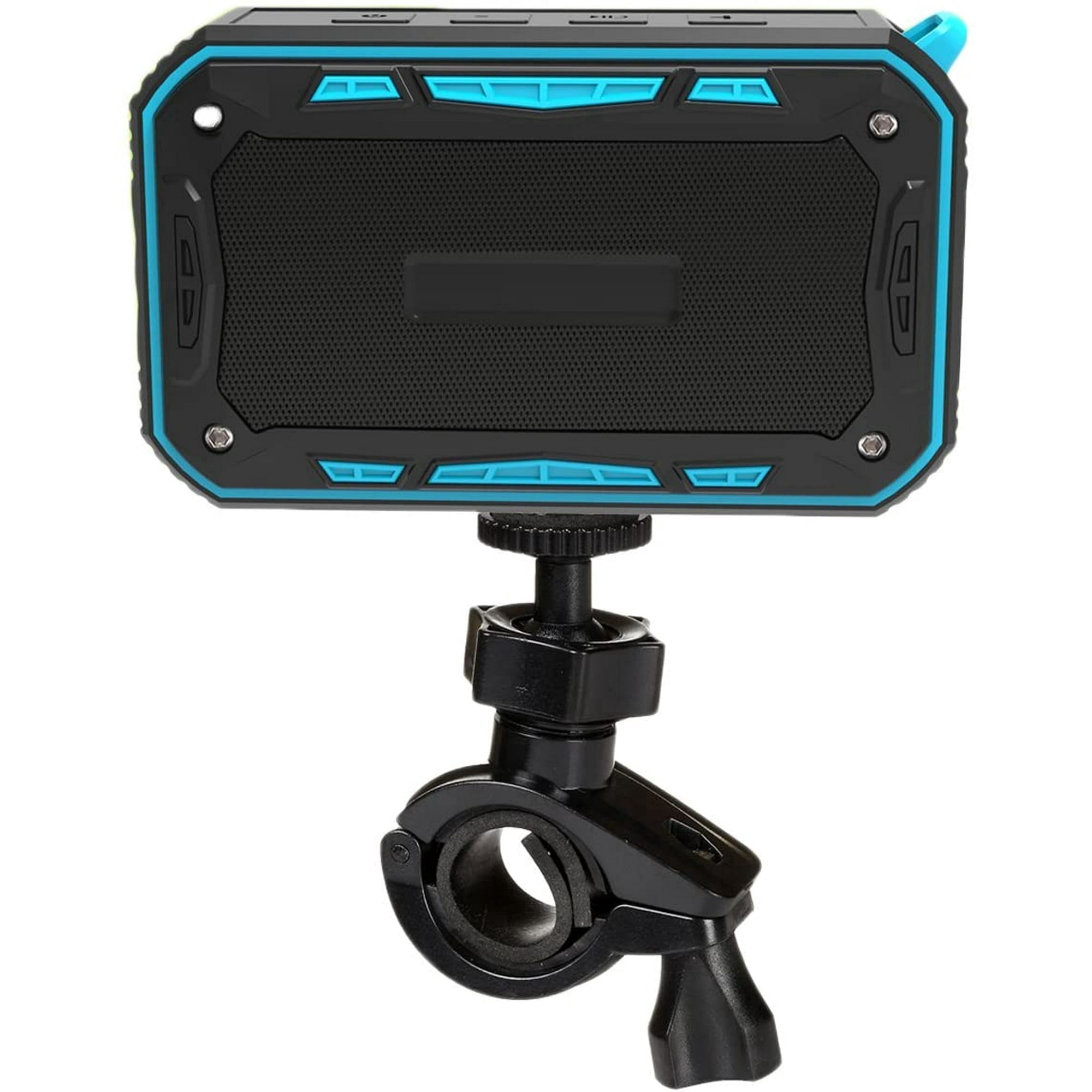 XIHAMA-Waterproof Bluetooth Speaker,Outdoor Speaker with Bicycle Holder, Louder Volume 6W+,Hands Free/FM Mode/AUX Input/TF Card, 2000Mah Emergency Charging Perfect for Beach Shower Outdoor(Blue)