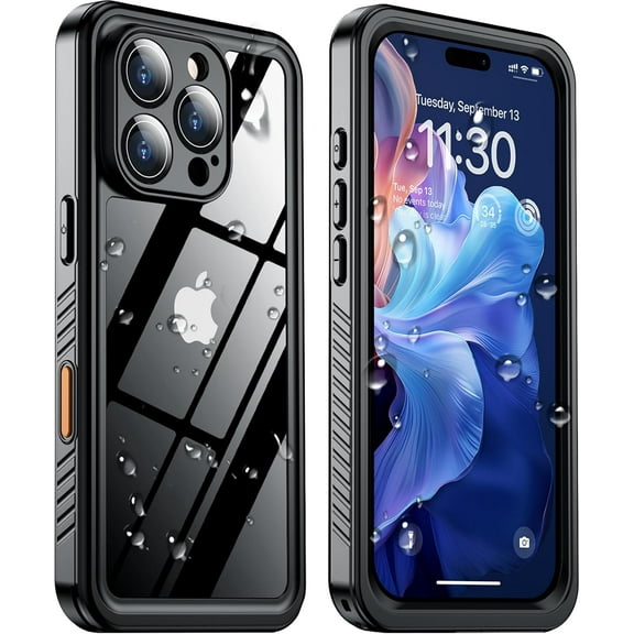 XIHAMA for iPhone 16 Pro Case Waterproof, [12FT Military Drop Proof] [IP68 Waterproof] Built-in Screen Protector Full Body Shockproof Dustproof Case for iPhone 16 Pro 6.3