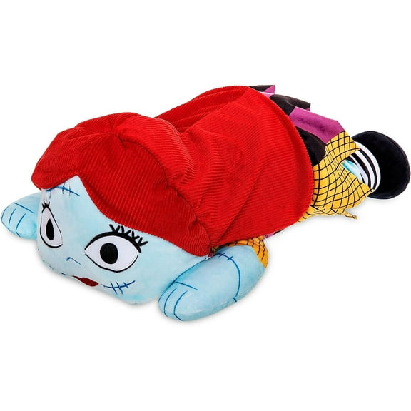XIHUIJX Official Sally Skellington Cuddleez Large Soft Toy, The Nightmare Before Christmas, Kids Plush Cuddly Halloween Pillow with Embroidered Details - H22 x W42 x L62cm - Suitable for Ages 0+