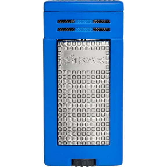 XIKAR Ion Double-Jet Flame Cigar Lighte, Blue