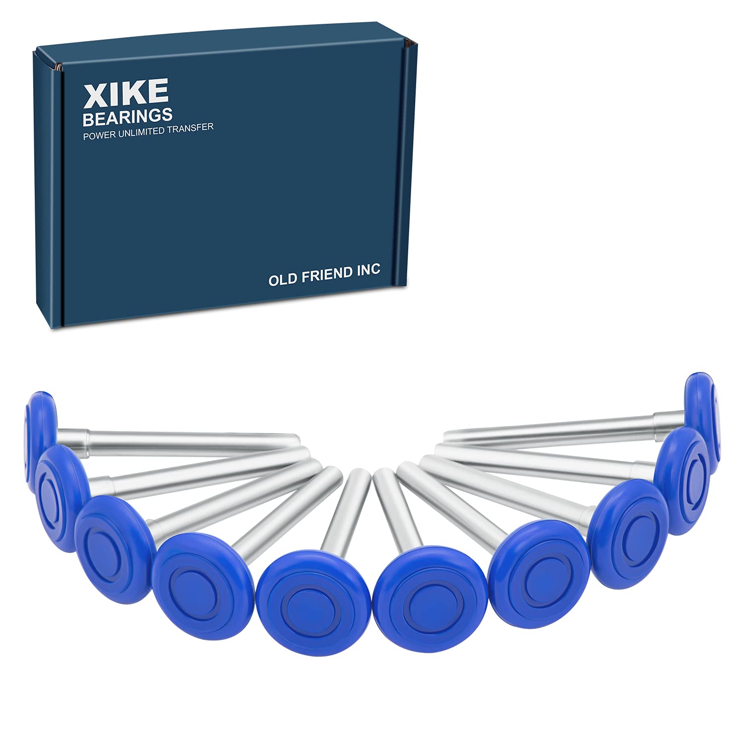 XIKE 10 Pcs 2" Nylon Garage Door Roller 4" Stem, MAX Quiet, Durable and
