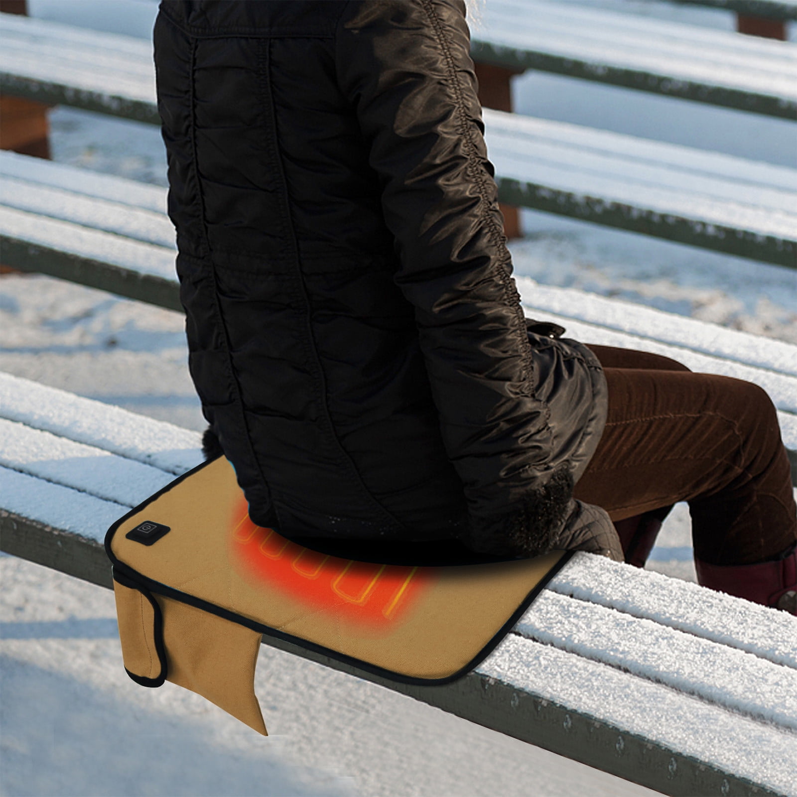 XIKEDUO Heateds Seats for Outdoor, USB Heated Seat Cushion,Fast Heating