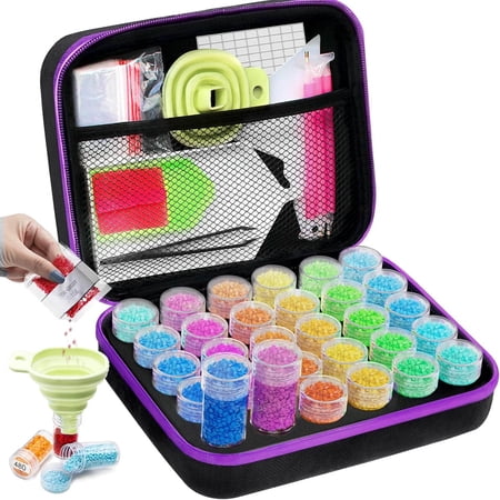 Diamond painting accessory storage box for Diamond Art Kits for Adults, 30 slots for diamond painting, 5D fully embroidered diamond painting