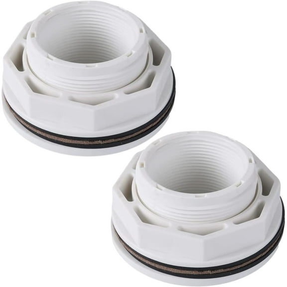 XIMEI 2-Pack 1.5" Above Ground Pool Inlet Return Fitting with Locknut & Gasket, Female Inlet Pipe Thread, Replaces Hayward SP1023