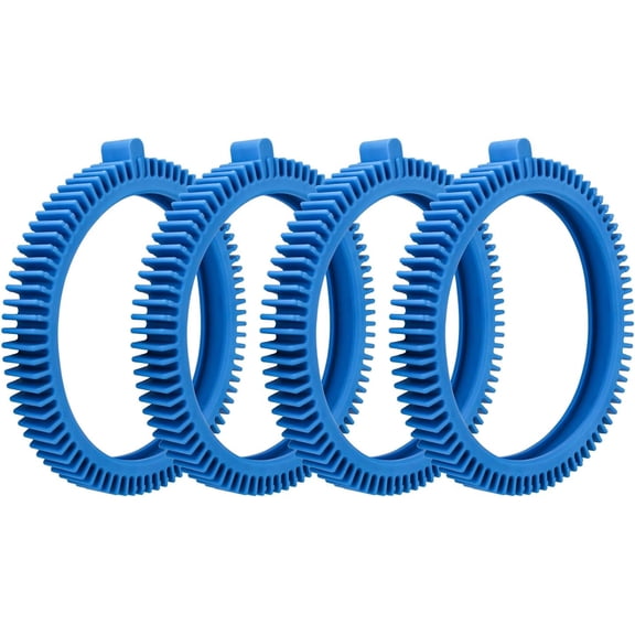 XIMEI 896584000-143 Blue Front Tire Kit with Super Hump, 4-Pack, for Hayward Phoenix/Poolvergnuegen/Aquanaut 200/400/450
