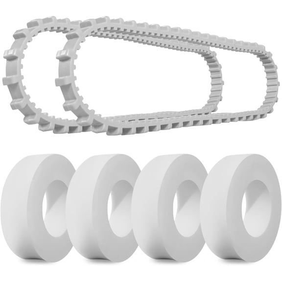 XIMEI 9985006-R2 Tracks & 6101611-R4 Climbing Rings Replacement 6-Pack, Compatible with Maytronics Dolphin Nautilus CC Plus