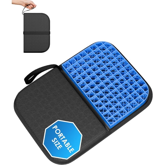 XIMEI Travel Seat Cushion, Portable Airplane Seat Cushion, 14.5"x10.5" Foldable for Airplane Seats/Office Chair/Camping/Bleachers/Flights/Commute
