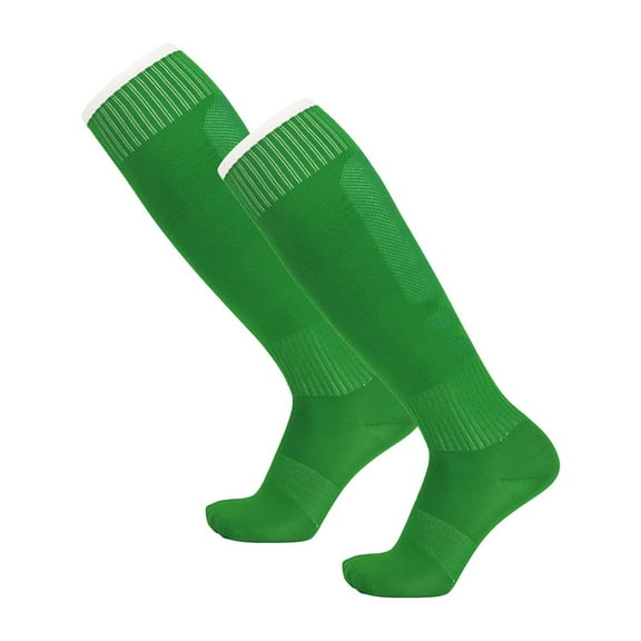 XIMIN 3 Pairs Kids Soccer Socks for Girls Boys Breathable Sports Softball Baseball Stockings Training Socks Football Socks Black (One Size, M)