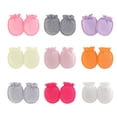 thumbnail image 1 of XIMIN Baby 9 Pack Multicolored Mittens for Newborn Boys and Girls No Scratch Organic Cotton Solid Color Mittens Elastic Wrist Soft Breathable Gloves, 1 of 3