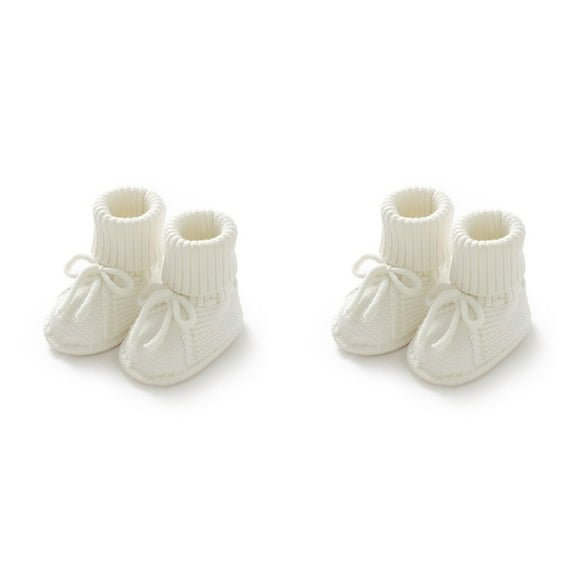 XIMIN Baby Booties Newborn First Walkers Cozy Shoes Sock Shoes Warm Hand Knit Soft Booties for Toddler Infant Boy Girl Cozy Shoes