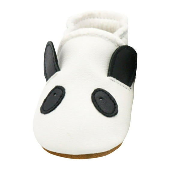 XIMIN Baby Crib Flats Shoes Cute Animal Bowknot Cozy Soft Sole Leather Shoes Moccasins Slippers Infant Girls Boys Slip On First Walking Shoes