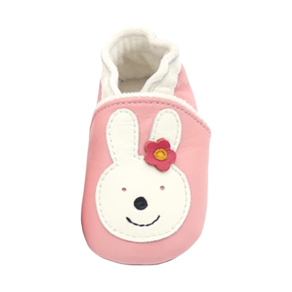 XIMIN Baby Crib Flats Shoes Cute Animal Bowknot Cozy Soft Sole Leather Shoes Moccasins Slippers Infant Girls Boys Slip On First Walking Shoes