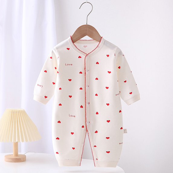 XIMIN Baby Jumpsuit for Spring Summer Autumn, Pure Cotton Long Sleeve Outdoor Climbing Clothes, Soft Bodysuit Romper