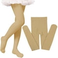 thumbnail image 1 of XIMIN Ballet Tights for Girls Dance Toddler Girls Leggings Stocking Footed Ultra-Soft Kids Super Elasticity School Uniform Dance Socks (8-9 Years, Beige), 1 of 3
