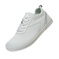 thumbnail image 1 of XIMIN Barefoot Shoes Men Women Wide Toe Box Cross Trainer Minimalist Zero Drop Sole Walking Lightweight Shoes Casual Running Sneakers Footwear (11, White), 1 of 4