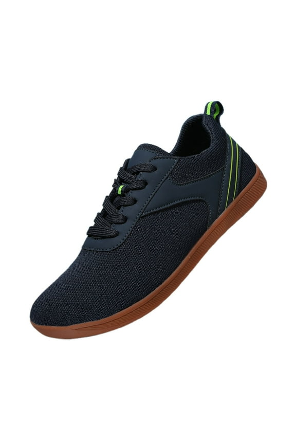 Barefoot Shoes Men Women Wide Toe Box Cross Trainer Minimalist Zero Drop Sole Walking Lightweight Shoes Casual Running Sneakers Footwear (9, Blue)