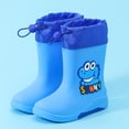 thumbnail image 1 of XIMIN Boys Girls Dinosaur Rainboots Easy-On Lightweight Rain Shoes Waterproof EVA Rubber Boots Adjustable Outdoor Playing Non-Slip Rain Boots, 1 of 6