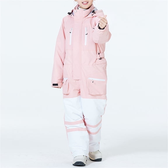 XIMIN Boys Girls Winter Snowsuit One Piece Insulated Lined Jumpsuit for Kids Overalls Jumpsuit Windproof Waterproof Snowboarding Ski Suit Outdoor Outfits