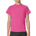 thumbnail image 1 of XIMIN Boys Raglan Short Sleeve Shirt - Athletic Fit Crewneck Kids Tee T-Shirt for Sports Training Everyday Casual Wear (Pink, 5-6 Years), 1 of 8
